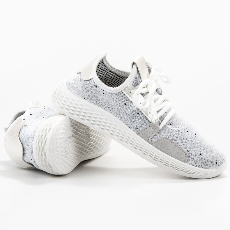 SHELOVET Scarpe sportive slip-on bianca 1