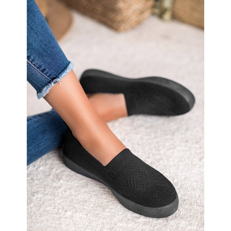 SHELOVET Slip in tessuto nero 2