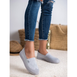 SHELOVET Slip in tessuto grigio 1