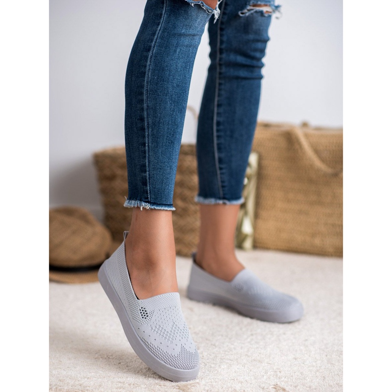 SHELOVET Slip in tessuto grigio 1