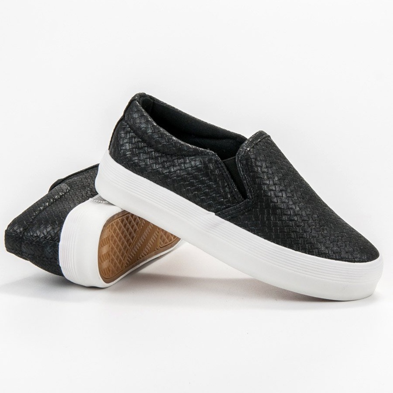 SHELOVET Scarpe da ginnastica nere senza lacci nero 1