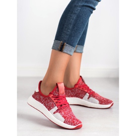 SHELOVET Scarpe sportive slip-on rosso 2