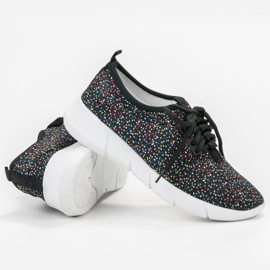 Bona Scarpe Sportive Con Pois nero 1