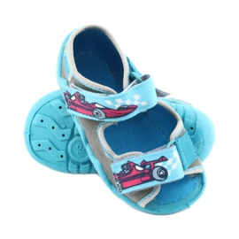 Scarpe per bambini Befado 250P085 rosso blu grigio 3