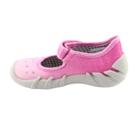 Scarpe per bambini Befado 109P171 rosa grigio 2