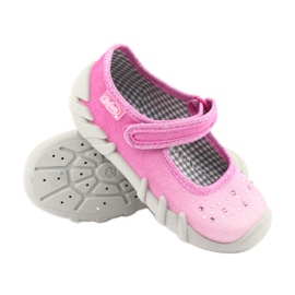Scarpe per bambini Befado 109P171 rosa grigio 3