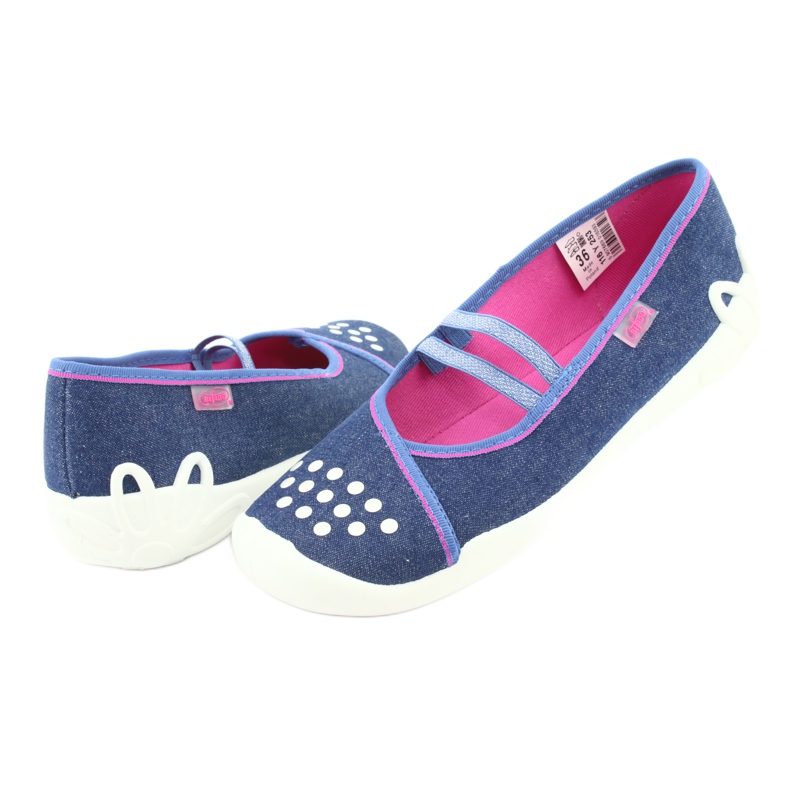 Scarpe per bambini Befado 116Y253 blu navy blu rosa 4