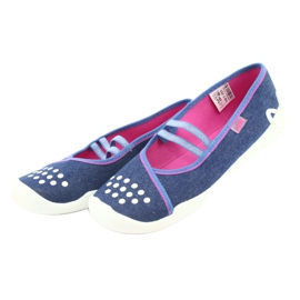 Scarpe per bambini Befado 116Y253 blu navy blu rosa 3