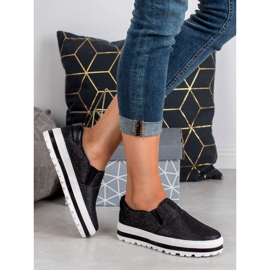 SHELOVET Slipon leggeri sulla piattaforma nero 1