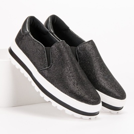 SHELOVET Slipon leggeri sulla piattaforma nero 2