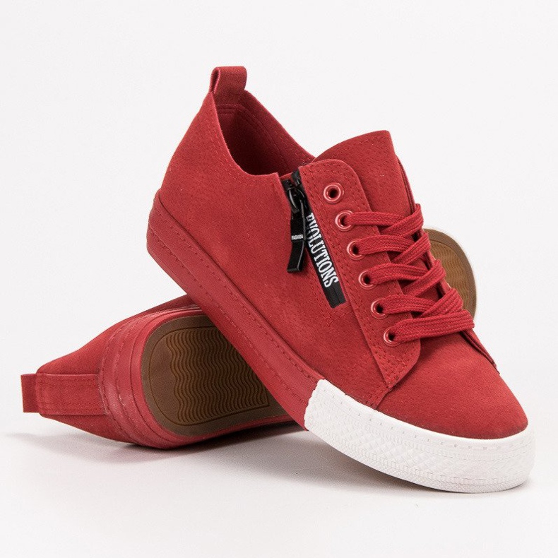 SHELOVET Scarpe da ginnastica rosse rosso 1