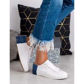 SHELOVET Sneakers Con Ecopelle bianca 1
