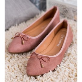 Clowse Ballerina In Spitz rosa 1