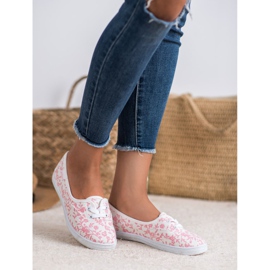 Sneakers con motivo VICES bianca rosa 1