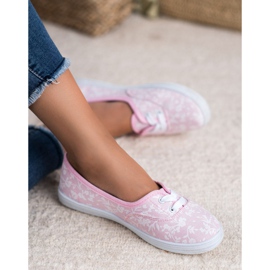 Sneakers con motivo VICES bianco rosa 1