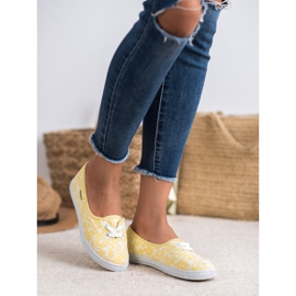 Sneakers con motivo VICES bianco giallo 2