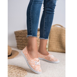 Sneakers con motivo VICES bianco arancia 1