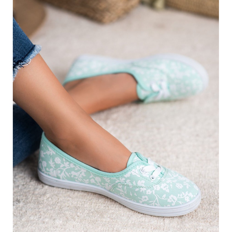 Sneakers con motivo VICES bianca verde 1