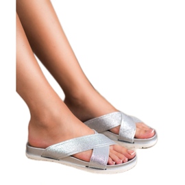 Emaks Pantofole Argento Con Glitter grigio 1