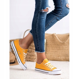 SHELOVET Scarpe da ginnastica senape giallo 2