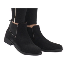 Sergio Todzi Stivali in camoscio nero con elastico love L1213 2