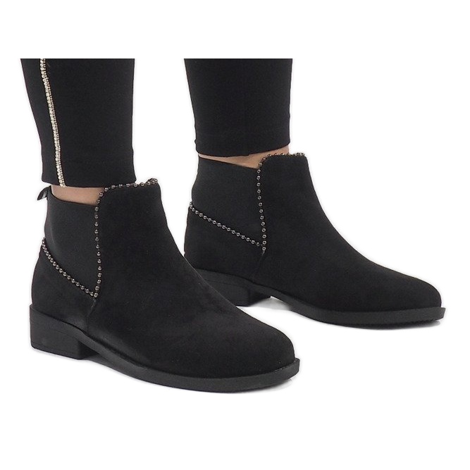 Sergio Todzi Stivali in camoscio nero con elastico love L1213 1