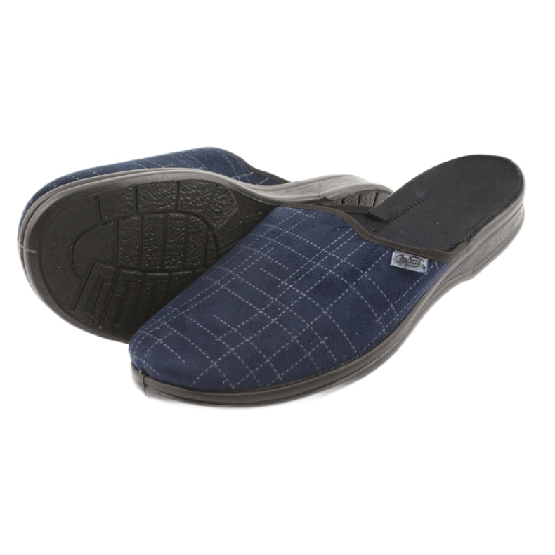 Scarpe da uomo Befado pu 089M409 nero blu navy 4
