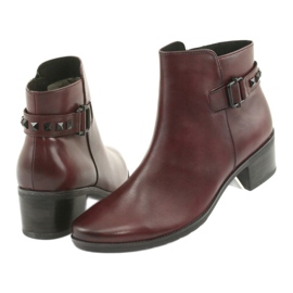 Stivali donna Caprice 25433 bordeaux rosso 4