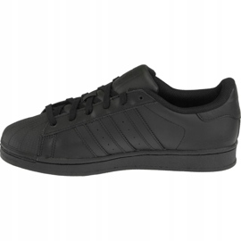 Adidas Superstar J Foundation Jr B25724 scarpe nero 1