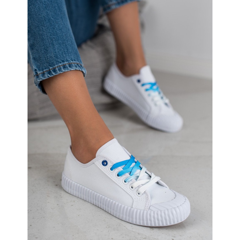 SHELOVET Scarpe da ginnastica bianche bianca 2