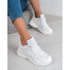 Small Swan Sneakers con lacci bianco 2