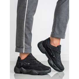 SHELOVET Sneakers nere da donna nero 1