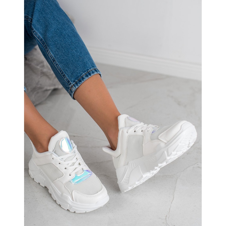 GUAPISSIMA Scarpe da ginnastica alla moda bianco 1