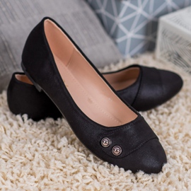 Small Swan Ballerine Con Glitter nero 1