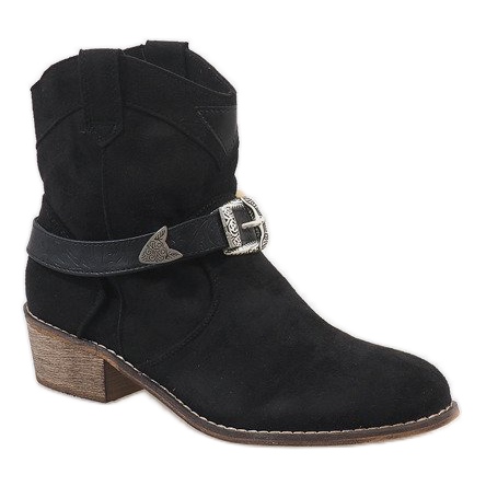 Stivali da cowboy neri BS-6821 nero 1