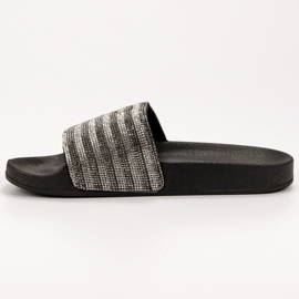 SHELOVET Pantofole di gomma nero grigio 1