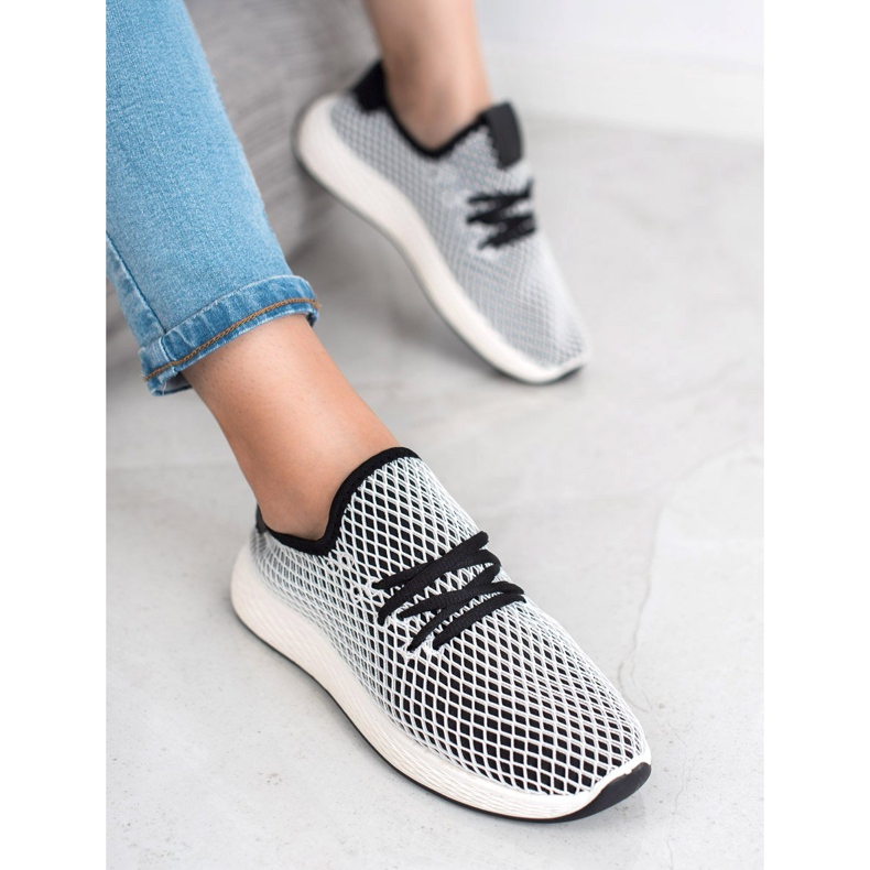 SHELOVET Scarpe slip-on alla moda bianco nero 1