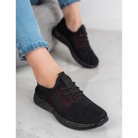 SHELOVET Scarpe sportive traforate nero 1