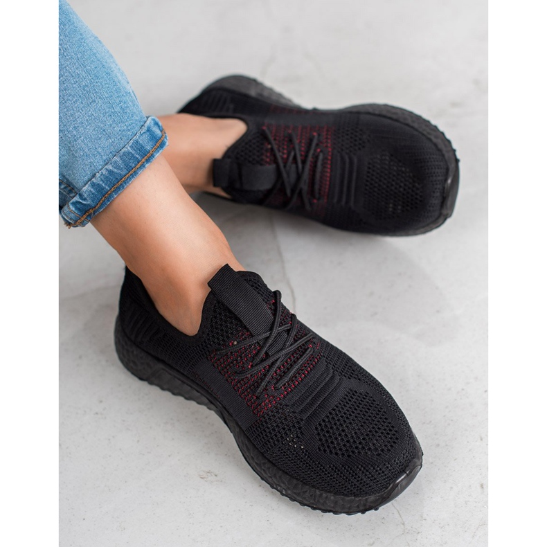 SHELOVET Scarpe sportive traforate nero 2