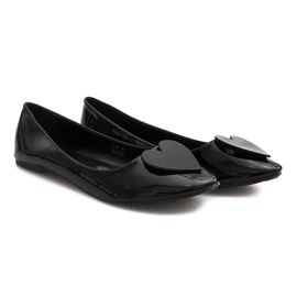 Ballerine Laccate Con Cuore C38 Nero 1