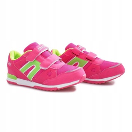 Sneakers sportive Liliane con velcro rosa 1