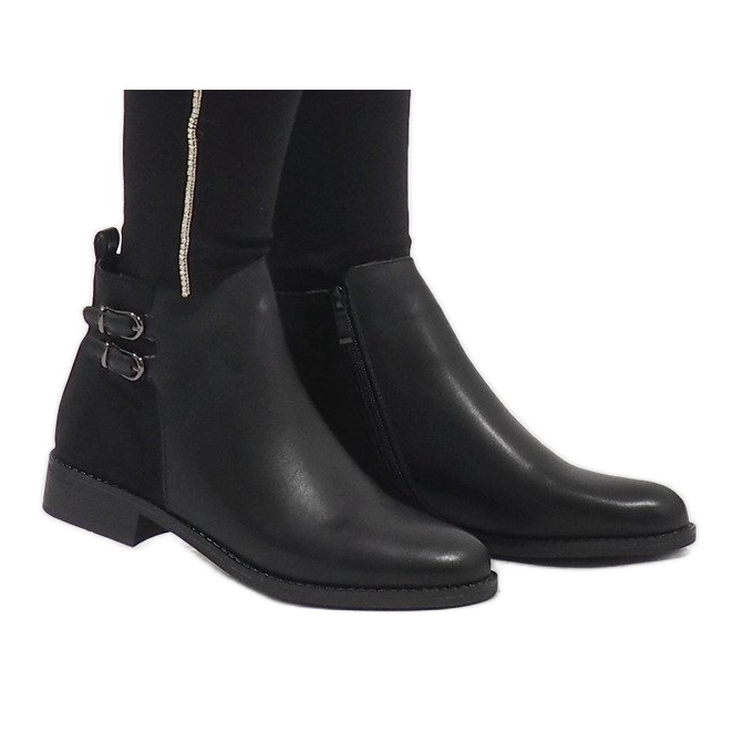Ideal Shoes Stivali neri eleganti C-7200 nero 2