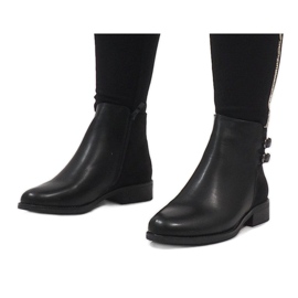 Ideal Shoes Stivali neri eleganti C-7200 nero 1