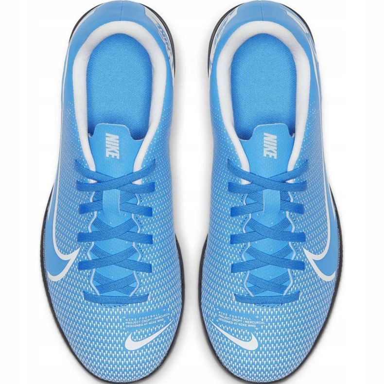 Nike Mercurial Vapor 13 Club Ic Jr AT8169-414 scarpe da calcio blu blu 2