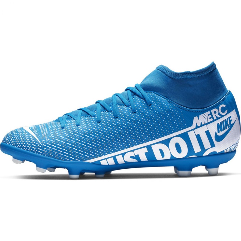 Nike Mercurial Superfly 7 Club FG / MG M AT7949-414 scarpe da calcio blu blu 2