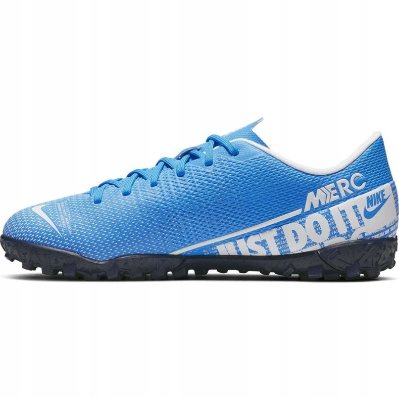 Nike Mercurial Vapor 13 Academy Tf Jr AT8145 414 scarpe da calcio blu 2