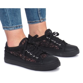 Sneakers traforate Dolita nere nero 1