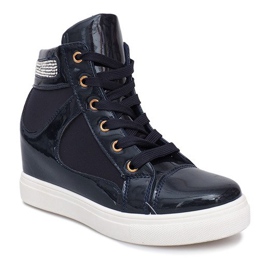 Sneakers con zeppa A-35 Navy Blue blu navy 1