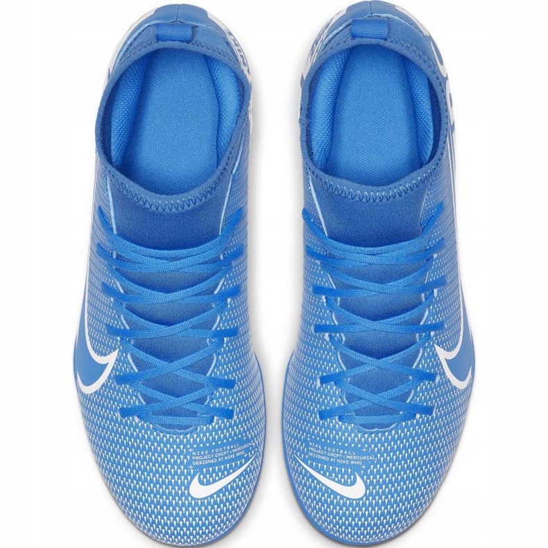Nike Mercurial Superfly 7 Club FG / MG Jr AT8150-414 scarpe da calcio blu blu 1