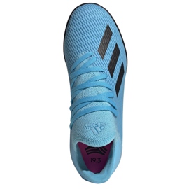 Scarpe da calcio Adidas X 19.3 Tf Jr F35357 blu blu 2